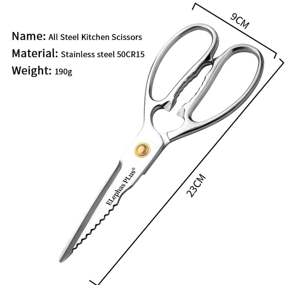 Heavy Duty Kitchen Shears Premium Stainless Steel Bone Cutting & Multi Purpose Food Prep Scissors