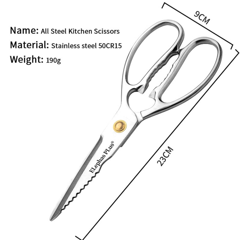 Heavy Duty Kitchen Shears Premium Stainless Steel Bone Cutting & Multi Purpose Food Prep Scissors