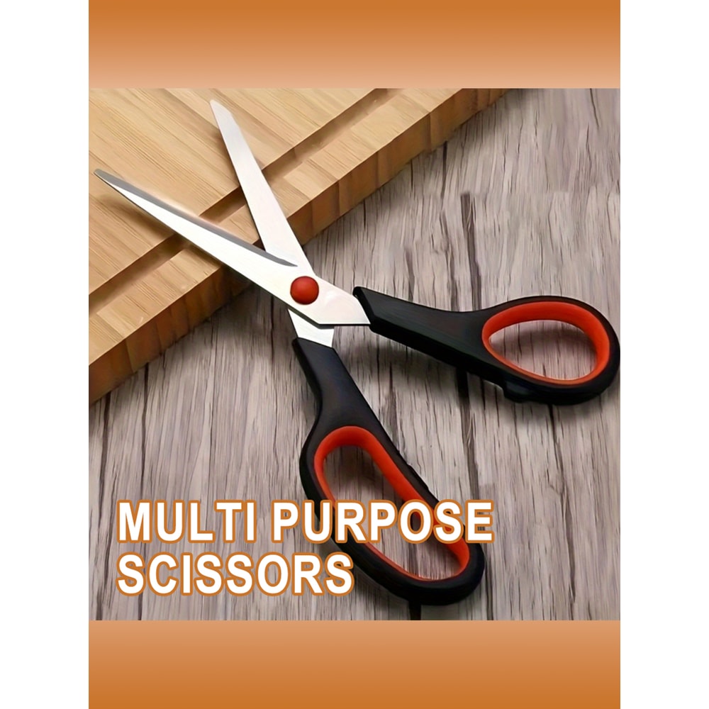 Durable Stainless Steel Kitchen Shears & Poultry Scissors Heavy Duty Food Prep Scissors for Fish, Meat & BBQ
