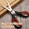 Durable Stainless Steel Kitchen Shears & Poultry Scissors Heavy Duty Food Prep Scissors for Fish, Meat & BBQ