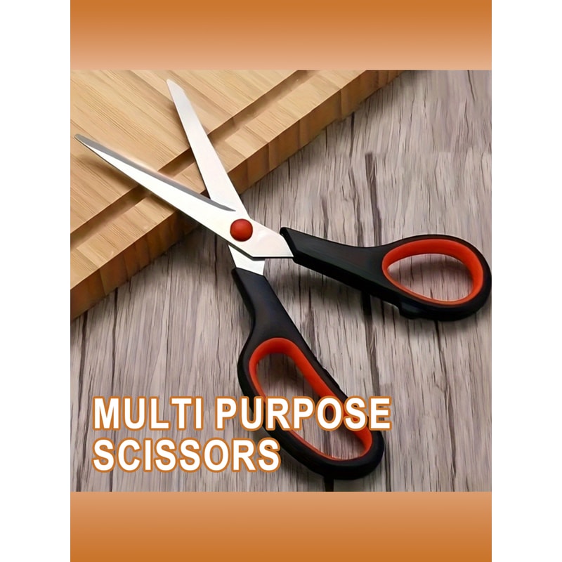 Durable Stainless Steel Kitchen Shears & Poultry Scissors Heavy Duty Food Prep Scissors for Fish, Meat & BBQ