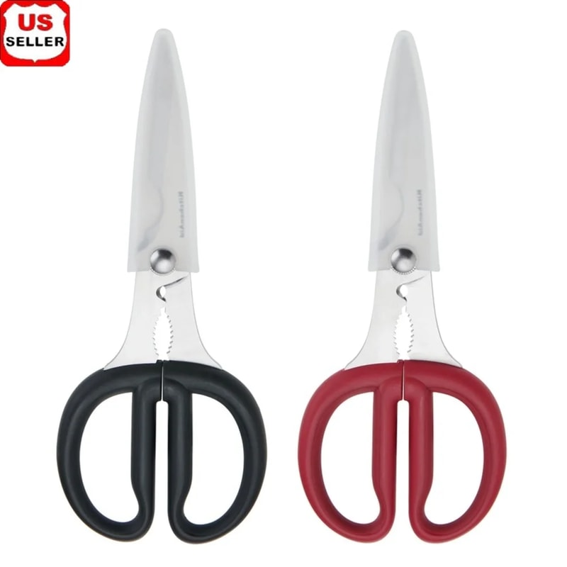 Premium Multipurpose Kitchen Shears Kitchen Scissors Set With Nutcracker Bottle Opener Herb Stripp 1
