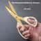 Premium Stainless Steel BBQ Shears Heavy Duty Butcher Scissors & Outdoor Cooking Grill Tool