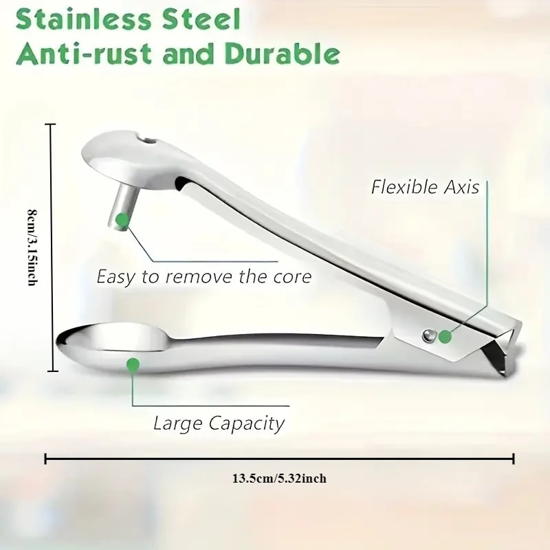 Premium Stainless Steel Cherry Corer & Fruit Seed Remover Kitchen Tool Easy Fruit Pitting