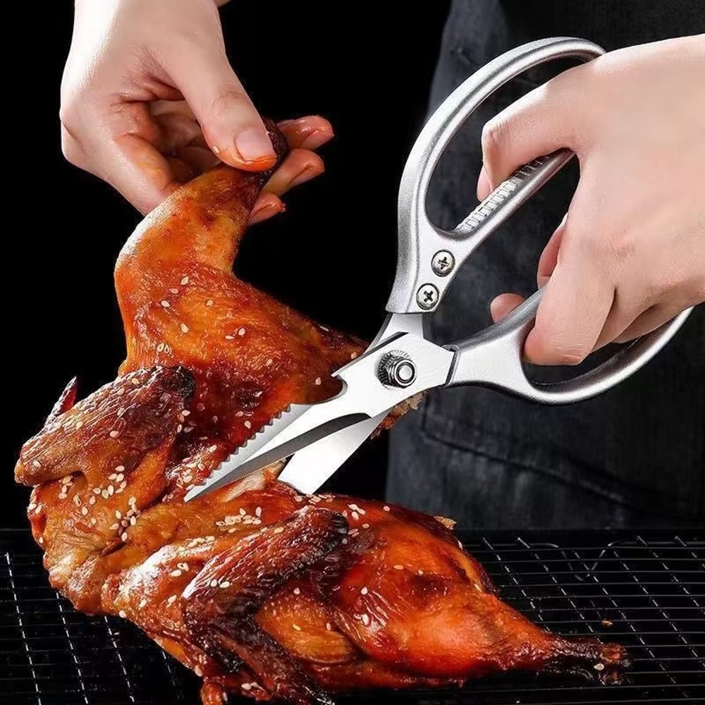 Premium Stainless Steel Multifunction Kitchen Shears Heavy Duty Poultry Scissors 1