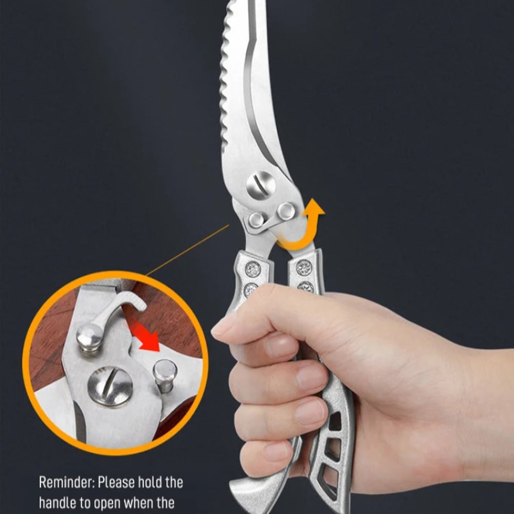 Premium Heavy Duty Bone Cutting Kitchen Scissors Multifunction Kitchen Shears Stainless Steel Prec 1