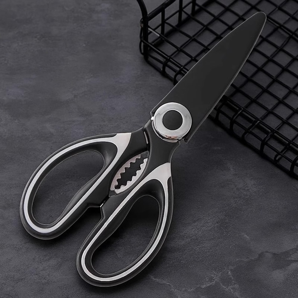 Heavy Duty Stainless Steel Kitchen Scissors With Cover For Chicken Fish And Meat 4