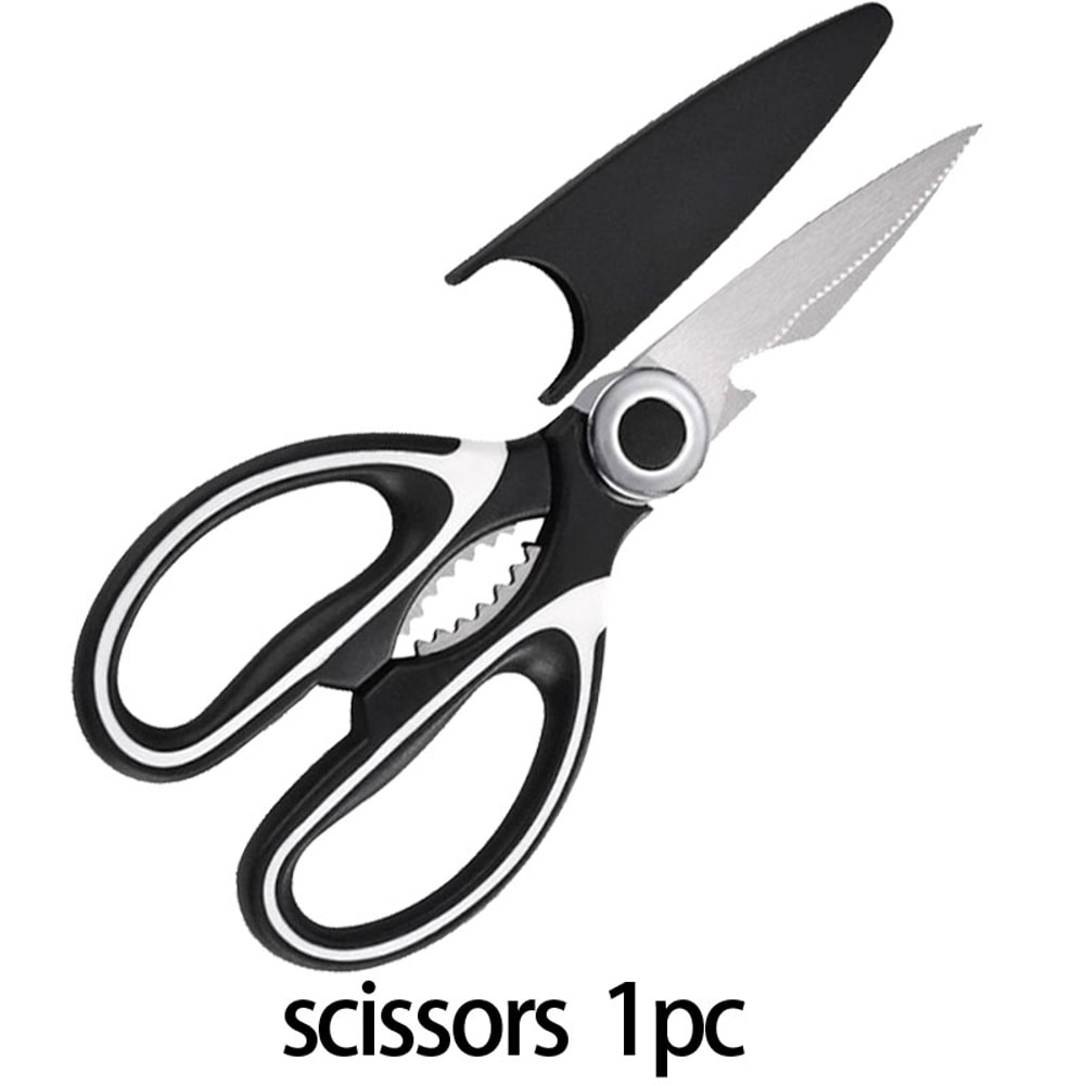 Heavy Duty Stainless Steel Kitchen Scissors With Cover For Chicken Fish And Meat 5