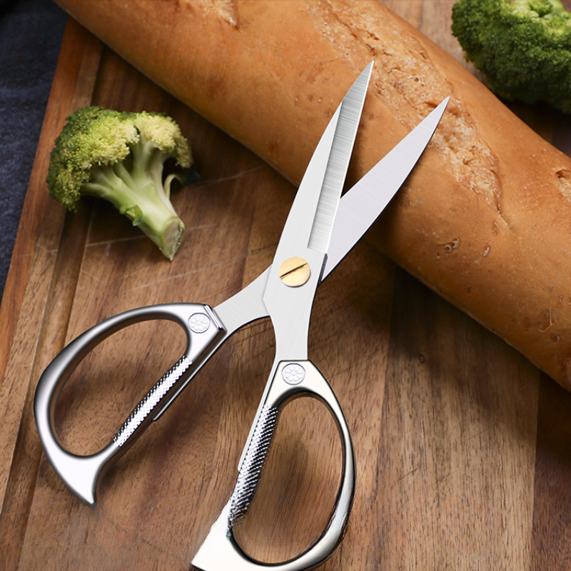 Heavy Duty Stainless Steel Kitchen Shears For Chicken Bones Seafood Everyday Food Prep 2