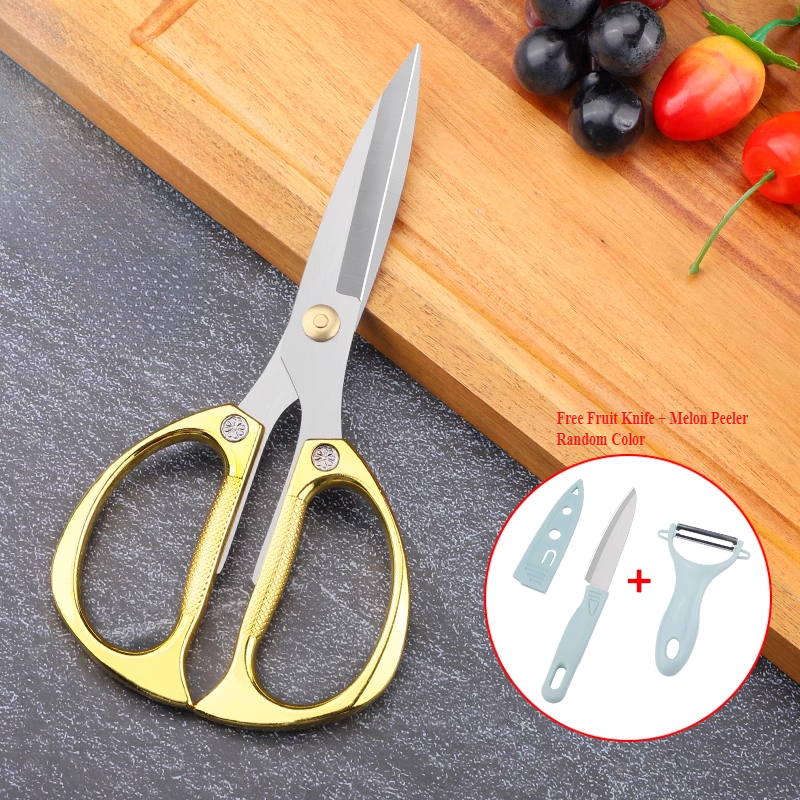 Heavy Duty Stainless Steel Kitchen Shears For Chicken Bones Seafood Everyday Food Prep 6