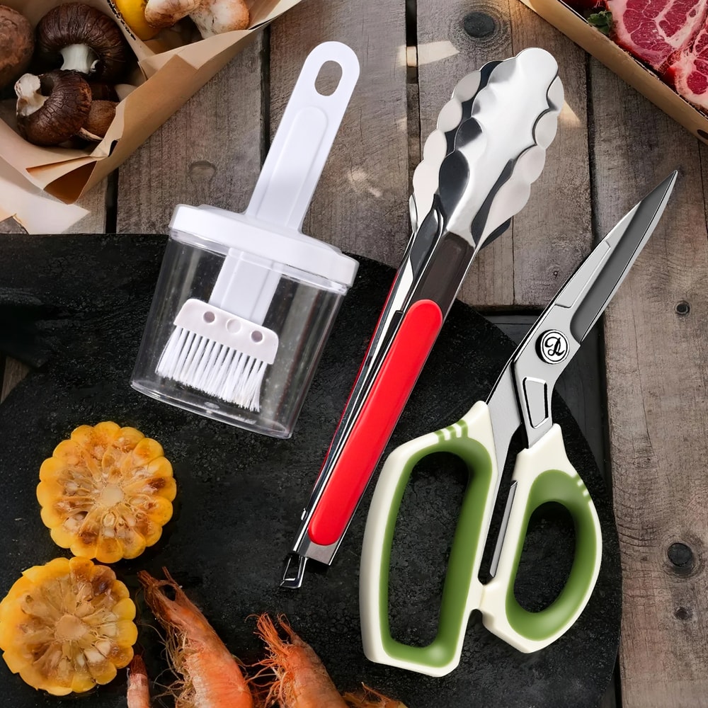 PrecisionCut Stainless Steel Kitchen Shears Set Kitchen Scissors For Meat Herbs BBQ Prep 5
