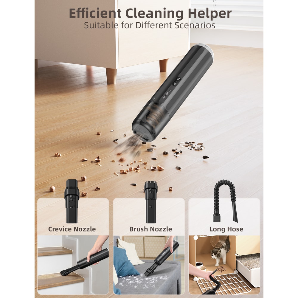 Powerful Wireless Handheld Vacuum Cleaner Ultra Strong Suction Car Home Portable Cleaner 2