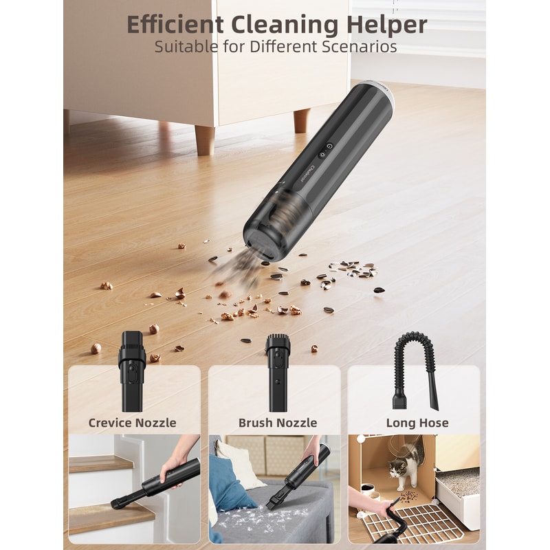 Powerful Wireless Handheld Vacuum Cleaner Ultra Strong Suction Car Home Portable Cleaner 2
