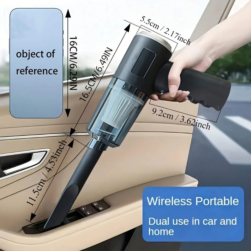 Premium Cordless Handheld Vacuum Cleaner Wireless Car & Portable Home Vacuum with USB Rechargeable Power