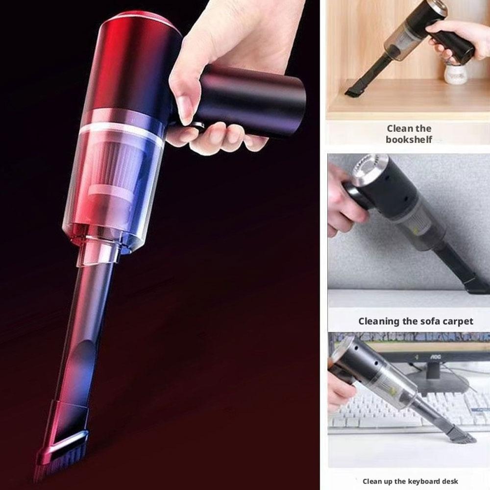 Portable USB Rechargeable Car Home Vacuum Cleaner High Power Suction Handheld Compact Cleaner 2