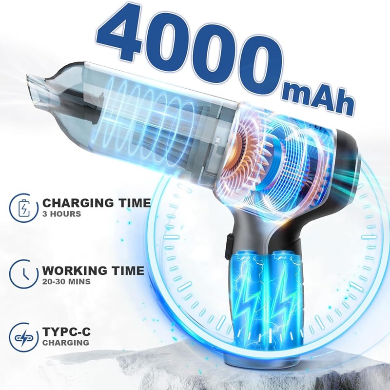 Wireless Handheld Car Home Vacuum Cleaner Portable Powerful Strong Suction Mini Cleaner 2