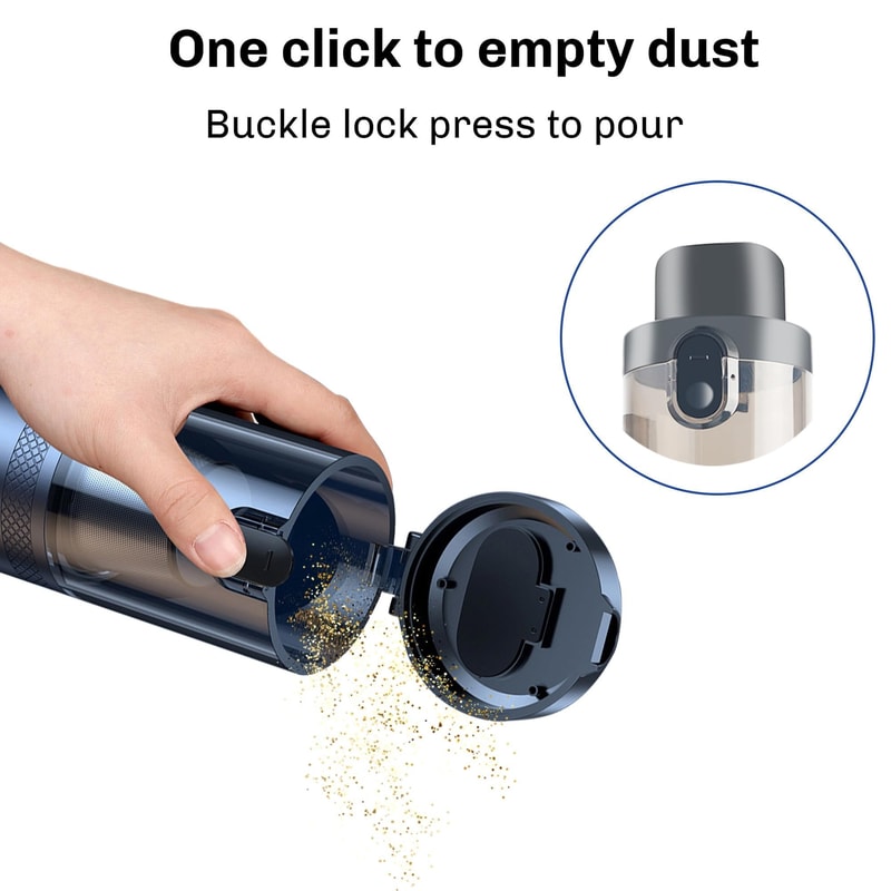 Portable Cordless Handheld Vacuum Cleaner With Powerful Suction For Car Home 2