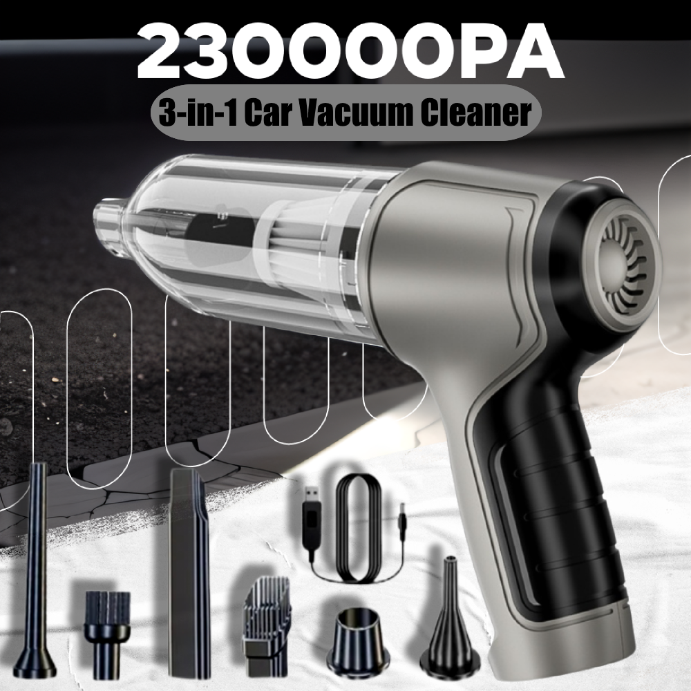 Ultimate Portable Car Vacuum Cleaner Wireless Handheld Vacuum With Air Duster Blower Strong Suctio 0