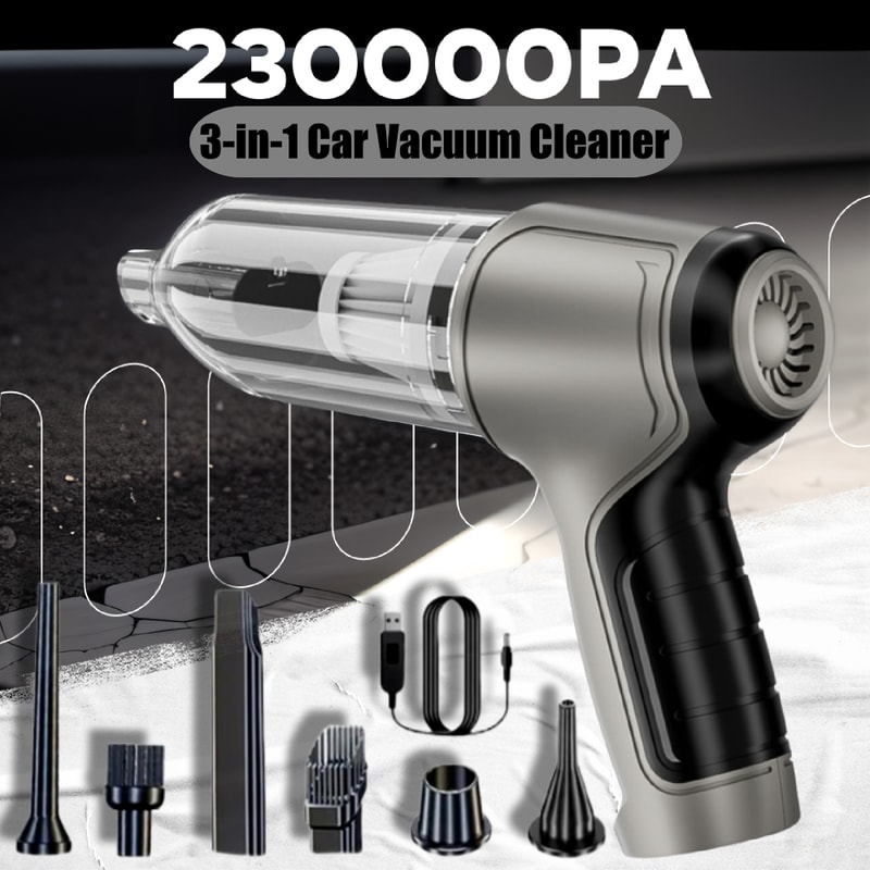 Ultimate Portable Car Vacuum Cleaner Wireless Handheld Vacuum With Air Duster Blower Strong Suctio 0