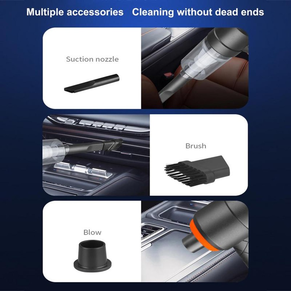 Premium Dual Use Wireless Car Home Cordless Handheld Vacuum Cleaner Powerful Mini Suction 3