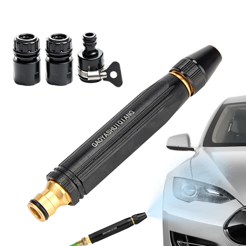 HydroJet Adjustable Car Wash Hose Nozzle Wand For Cars Driveways Outdoor Cleaning 2