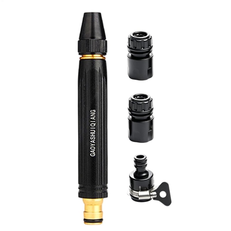 HydroJet Adjustable Car Wash Hose Nozzle Wand For Cars Driveways Outdoor Cleaning 4