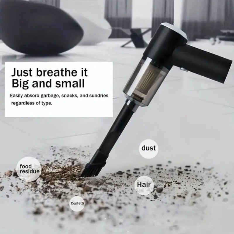 TurboClean Pro Wireless Car Home Vacuum Cleaner Powerful Cordless Handheld Cleaner 1