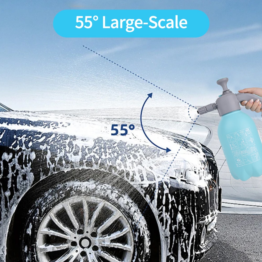 Premium Hand Pump Car Wash Foam Sprayer Portable Foam Cannon With Adjustable Nozzles For Deep Clean 4