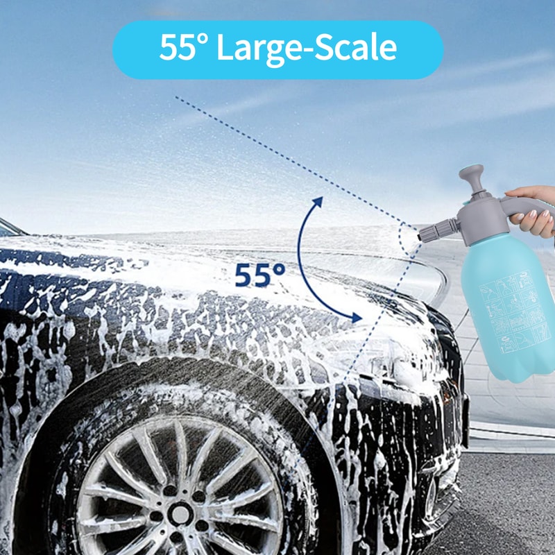 Premium Hand Pump Car Wash Foam Sprayer Portable Foam Cannon With Adjustable Nozzles For Deep Clean 4