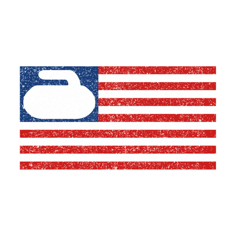 Team USA Curling Stone Vintage Flag .png
