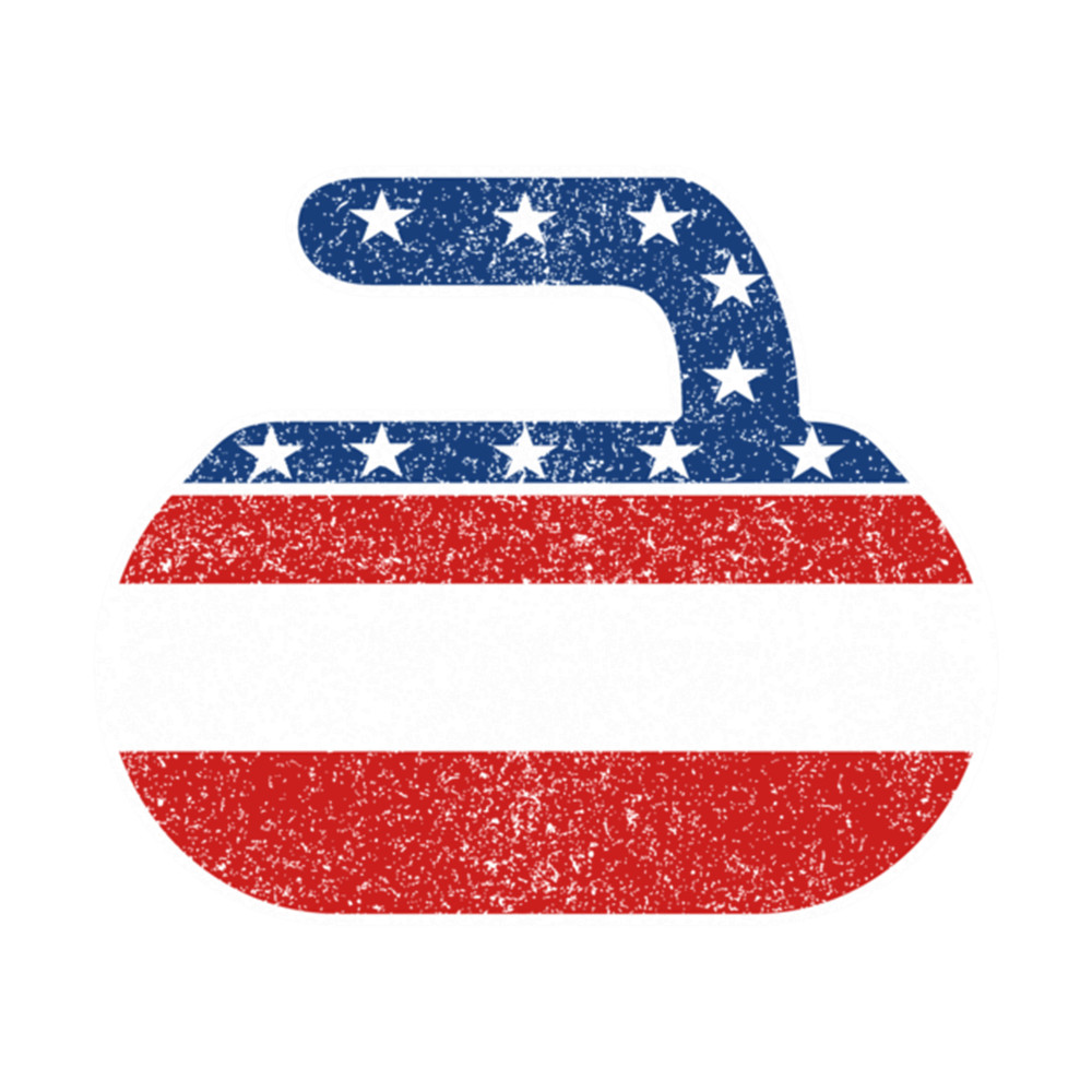 Team USA Curling Stone Vintage Flag.png