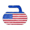 USA Curling Stone Distressed American Flag .png