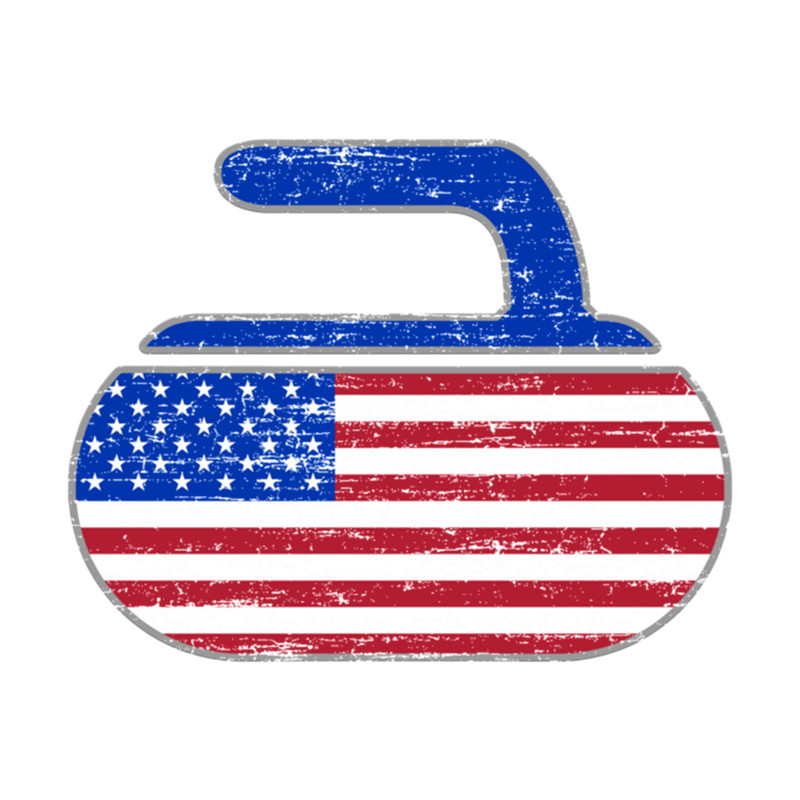 USA Curling Stone Distressed American Flag .png