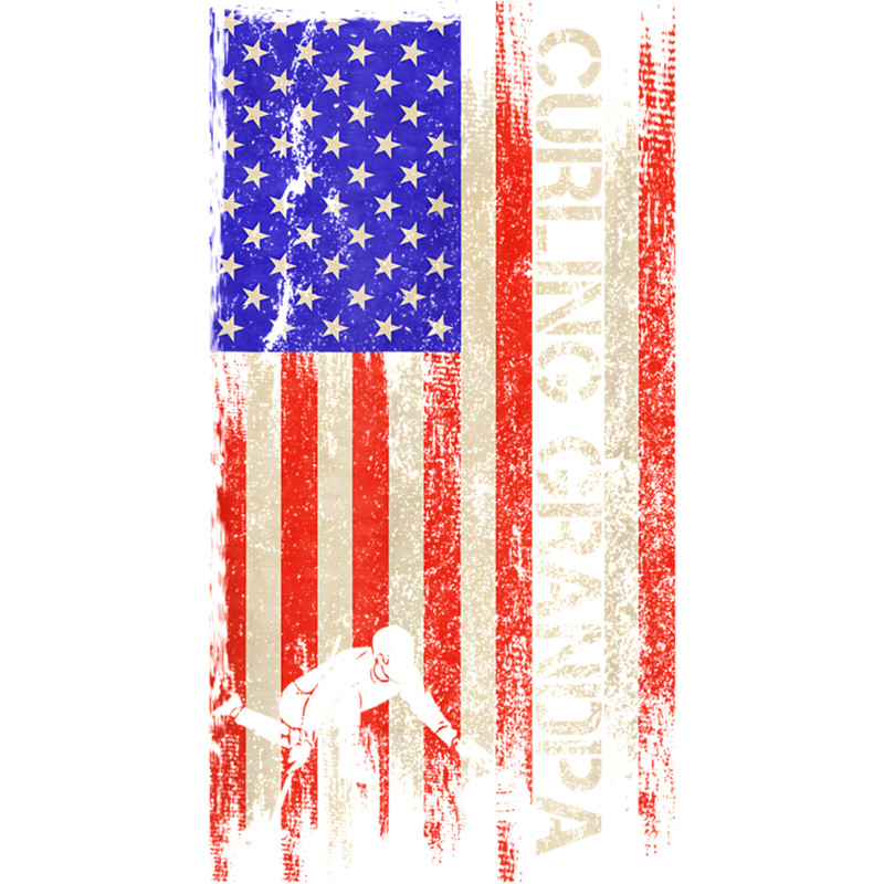 Vintage Usa Flag Proud Curling Grandpa Curler Silhouette Gift Long Sleeve .png