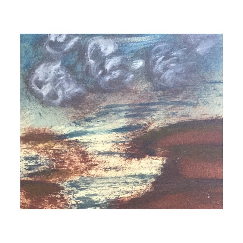 Midnight Waves Hand Painted Oil Paint Painting  .png