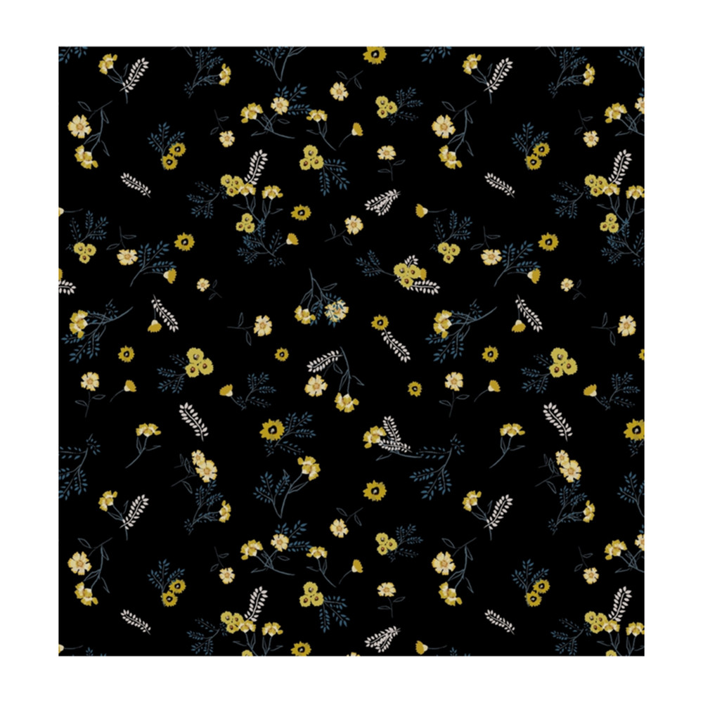 Yellow floral oil pattern Chiffon Top .png