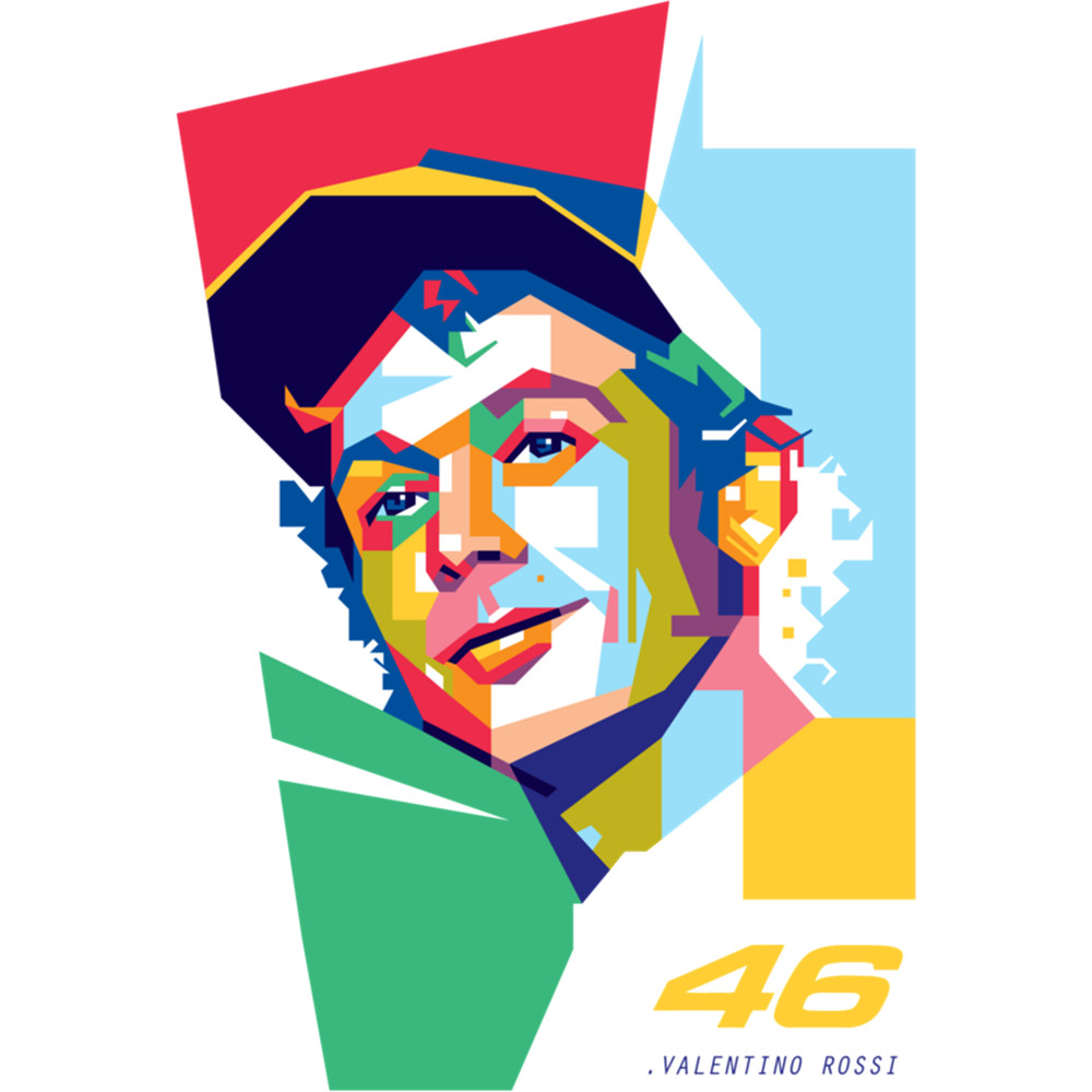 Valentino Rossi Pop Art WPAP 1 .png