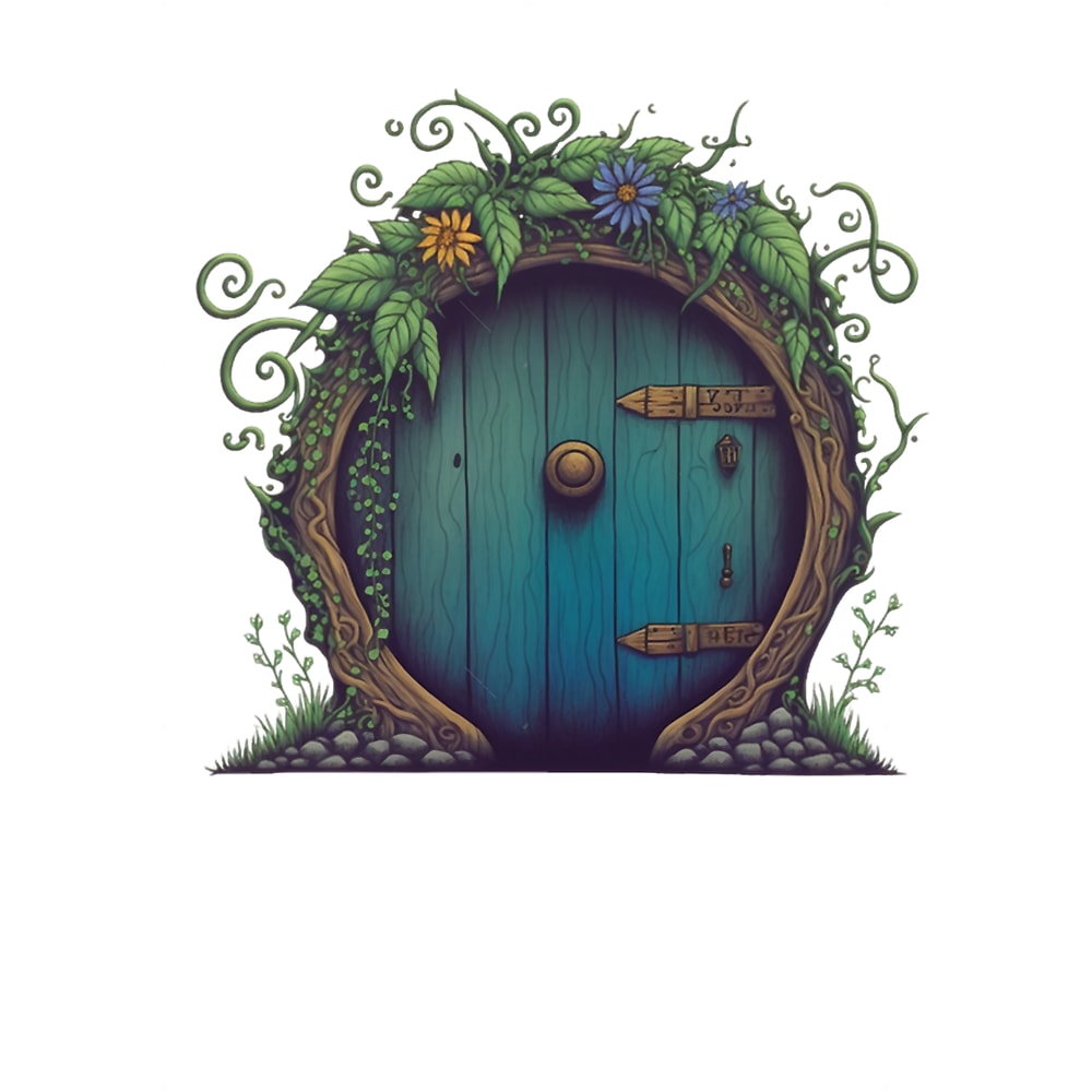 Beautiful Round Door - Black - Fantasy.png