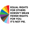 Equal Rights For Others Doesn&39;t Mean Fewer Rights For You. It&39;s Not Pie.T-S.png
