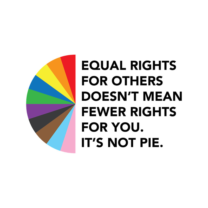 Equal Rights For Others Doesn&39;t Mean Fewer Rights For You. It&39;s Not Pie.T-S.png