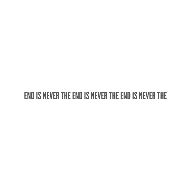 THE END IS NEVER THE END IS NEVER THE END IS NEVER THE.png