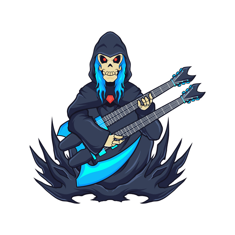 Active First Wave Venom Bathory Death Metal Twin Guitar Original Designretro Wave.png