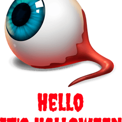 hello its halloween scary eyeball