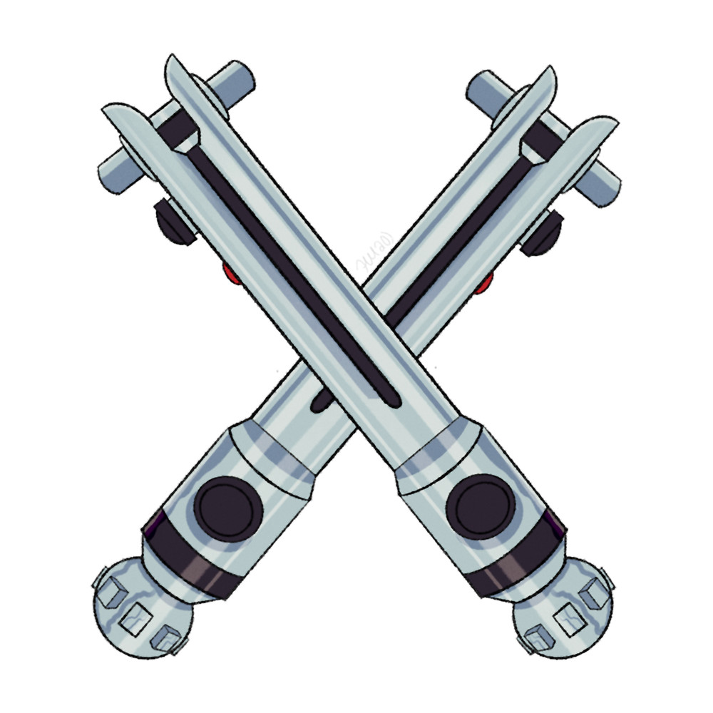 Ahsoka Tano Lightsabers Long .png
