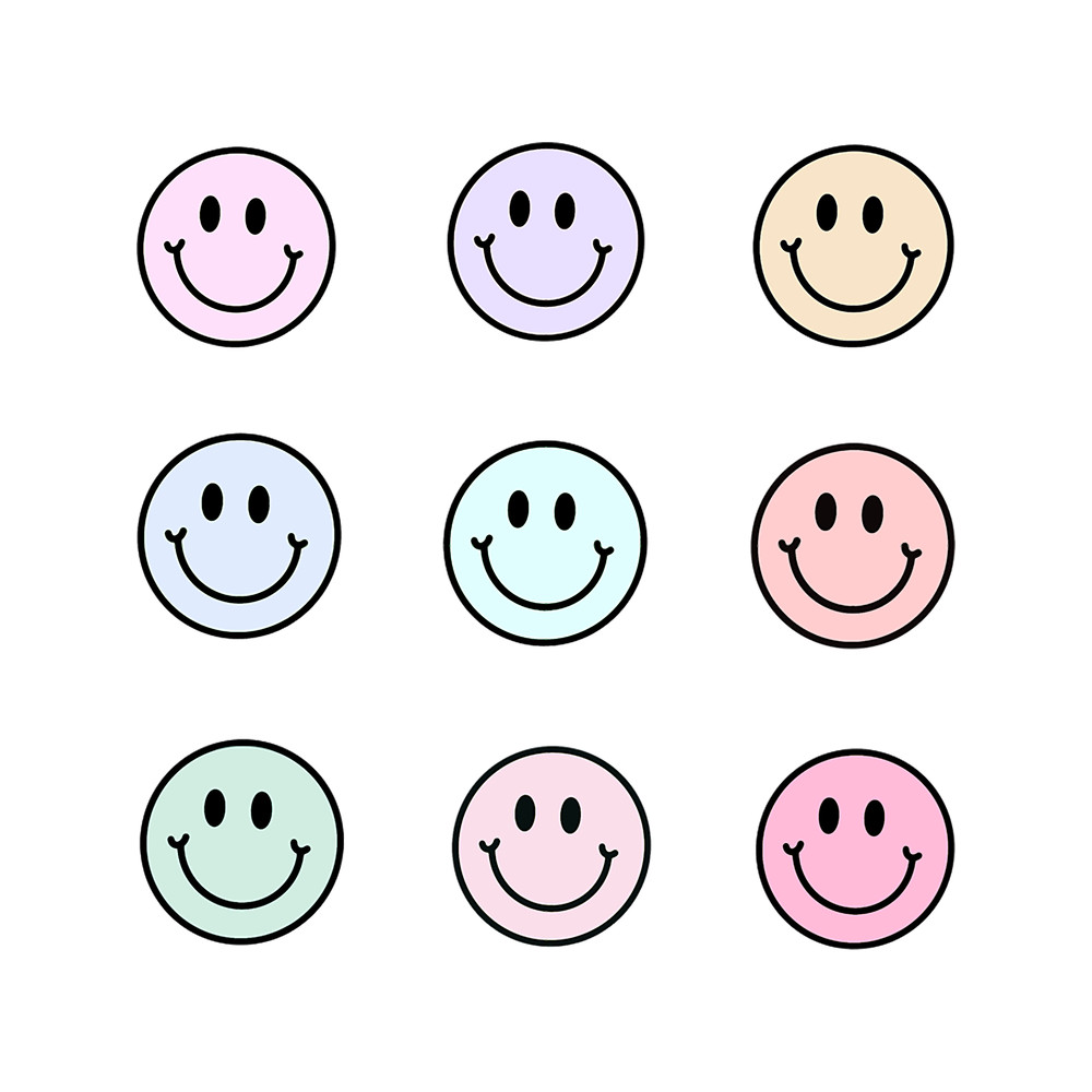 9-Pack Stickers Pastel Pink Blue Green 90s .png
