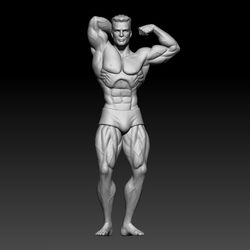 3D Model STL file Bodybuilder Athlete for 3D printing