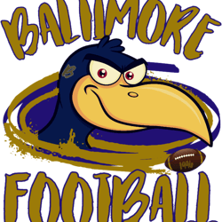 Baltimore Football BMore Style Football Gold