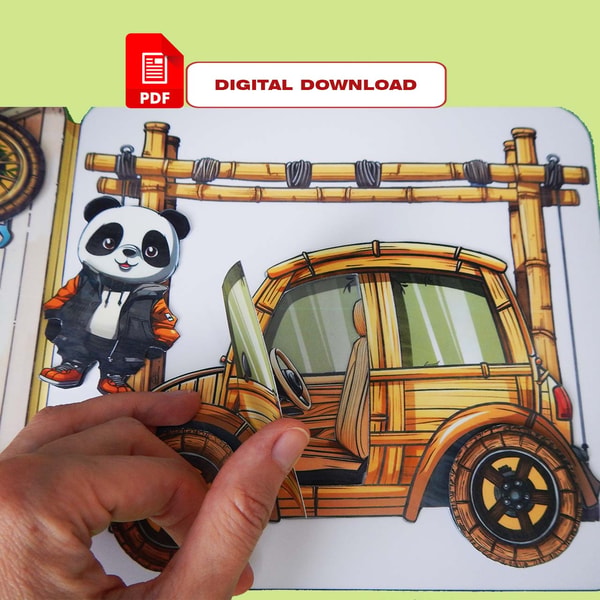 Paper Panda. Quiet Book. Template. Tutorial Craft DIY. Paper | Inspire ...