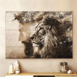 Jesus Lion Canvas Jesus Christ Wall Art Canvas Picture Jesus Home Decor God Canvas Prints Jesus Canvas Wall Art God Canv