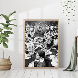 Women Tennis Players Black and White Vintage Retro Photography Wall Art Canvas Framed Poster Printed Wall Art Trendy Liv